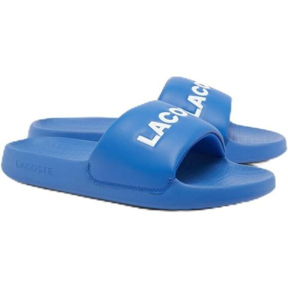 Lacoste Mens Croco Slide Sandals Comfort EVA Pool Beach Shower Shoes Size - Picture 1 of 7